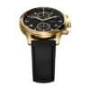 Orologio multifunzione Bennett in pelle nera