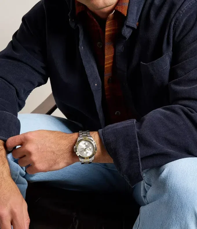 Orologio multifunzione Garrett in acciaio inossidabile bicolore