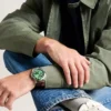 Orologio multifunzione Garrett in pelle marrone