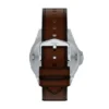 Orologio multifunzione Garrett in pelle marrone