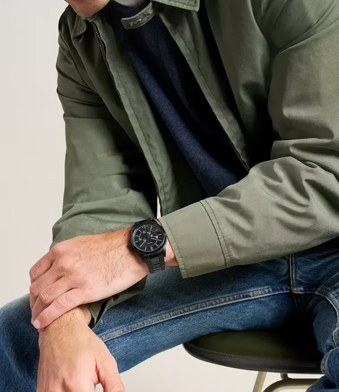 Orologio multifunzione Pearson in acciaio inossidabile nero