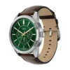 Orologio multifunzione Pearson in pelle marrone