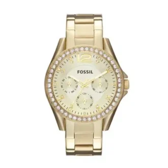 Orologio multifunzione Riley in acciaio inossidabile color oro