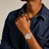 Orologio multifunzione Riley in acciaio inossidabile color oro rosa