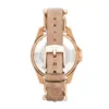 Orologio multifunzione Riley in oro rosa e pelle color sabbia