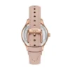 Orologio multifunzione Rye in pelle rosa