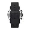 Orologio Nate Chronograph in pelle nera