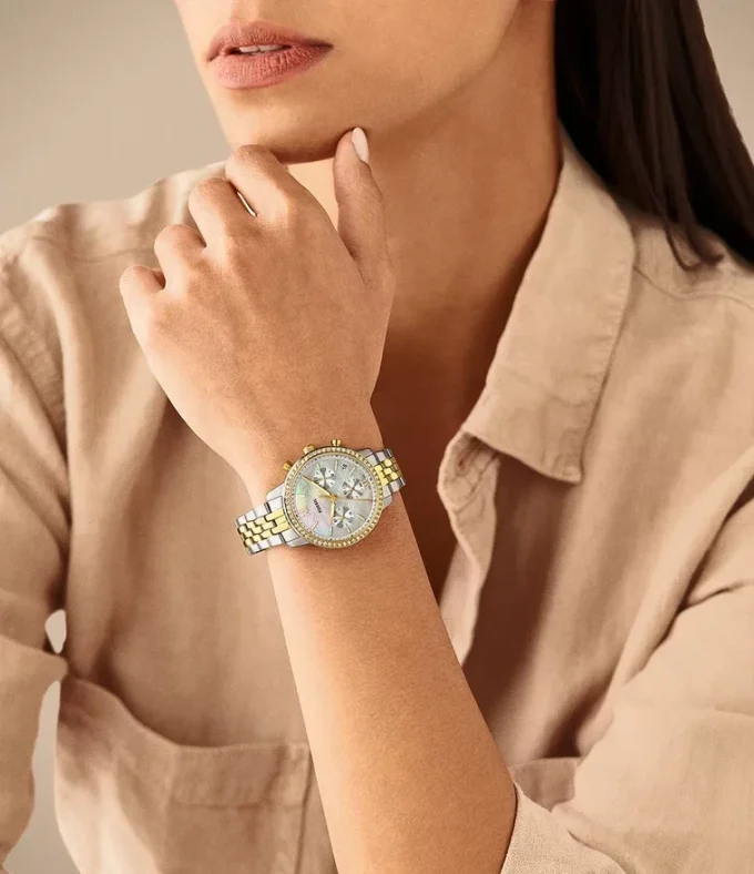 Orologio Neutra Chronograph in acciaio inossidabile bicolore