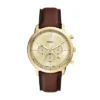 Orologio Neutra Chronograph in pelle marrone