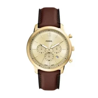 Orologio Neutra Chronograph in pelle marrone