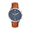 Orologio Neutra Chronograph in pelle marrone