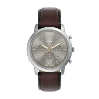 Orologio Neutra Chronograph in pelle marrone