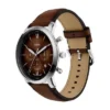 Orologio Neutra Chronograph in pelle marrone