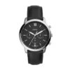 Orologio Neutra Chronograph in pelle nera