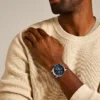 Orologio Neutra Moonphase multifunzione con cinturino in pelle marrone