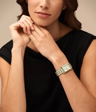 Orologio Raquel a tre lancette con datario in acciaio inossidabile bicolore