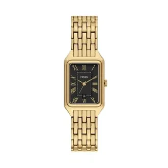 Orologio Raquel a tre lancette con datario in acciaio inossidabile color oro