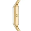 Orologio Raquel a tre lancette con datario in acciaio inossidabile color oro