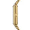 Orologio Raquel a tre lancette con datario in acciaio inossidabile color oro