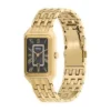 Orologio Raquel a tre lancette con datario in acciaio inossidabile color oro