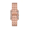 Orologio Raquel a tre lancette con datario in acciaio inossidabile color oro rosa