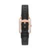 Orologio Raquel con tre lancette, datario e cinturino in pelle LiteHide™ nera