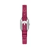Orologio Raquel Mini a due lancette in pelle rosa