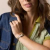 Orologio Raquel Mini a tre lancette in acciaio inossidabile color oro