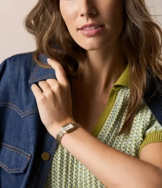 Orologio Raquel Mini a tre lancette in acciaio inossidabile color oro