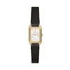 Orologio Raquel Mini a tre lancette in pelle nera