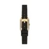 Orologio Raquel Mini a tre lancette in pelle nera