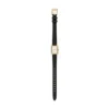 Orologio Raquel Mini a tre lancette in pelle nera