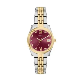 Orologio Scarlette a tre lancette con datario in acciaio inossidabile bicolore