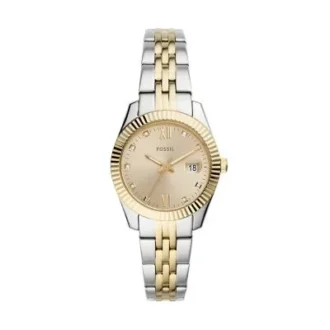 Orologio Scarlette a tre lancette con datario in acciaio inossidabile bicolore