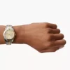 Orologio Scarlette a tre lancette con datario in acciaio inossidabile bicolore