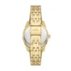 Orologio Scarlette a tre lancette con datario in acciaio inossidabile color oro