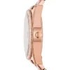 Orologio Scarlette a tre lancette con datario in acciaio inossidabile color oro rosa