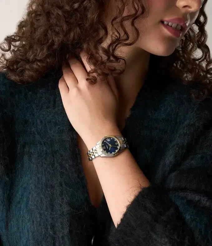 Orologio Scarlette a tre lancette in acciaio inossidabile bicolore