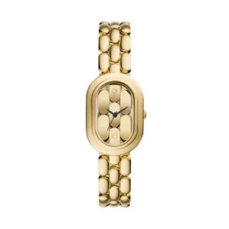 Orologio Sloan a tre lancette in acciaio inossidabile color oro