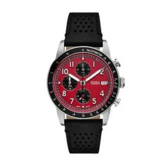 Orologio Sport Tourer Chronograph in pelle nera