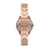 Orologio Stella a tre lancette con datario in acciaio inossidabile color oro rosa