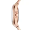 Orologio Stella a tre lancette con datario in acciaio inossidabile color oro rosa