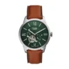 Orologio Townsman automatico in pelle marrone