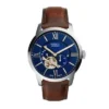Orologio Townsman automatico in pelle marrone