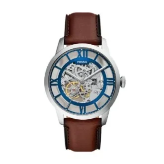 Orologio Townsman automatico in pelle marrone