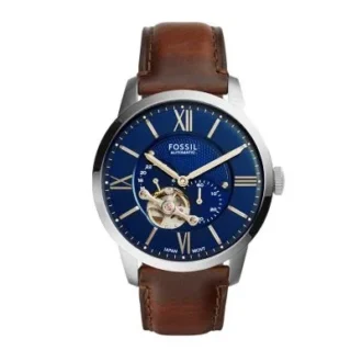 Orologio Townsman automatico in pelle marrone