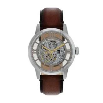 Orologio Townsman automatico in pelle marrone