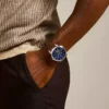 Orologio Townsman automatico in pelle marrone