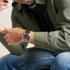 Orologio Townsman automatico in pelle marrone