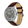 Orologio Townsman automatico in pelle marrone